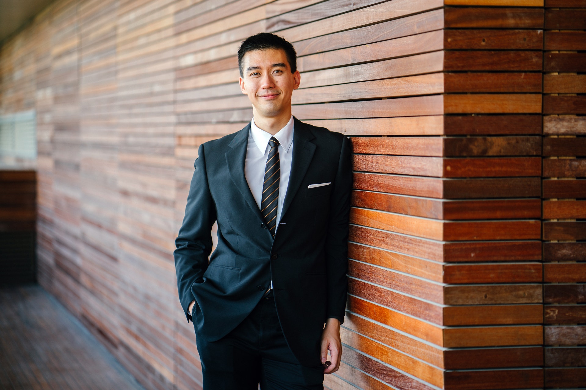 Smiling man in a suit